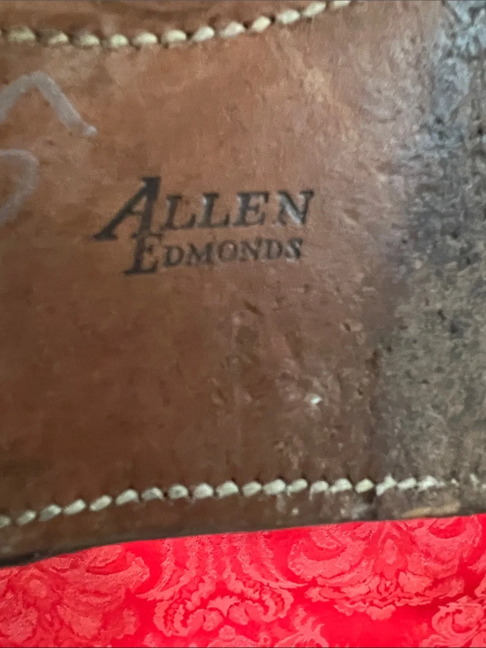 Allen Edmonds Two Tone Brown Leather Oxford Dress Shoes Men's 11 USA Made